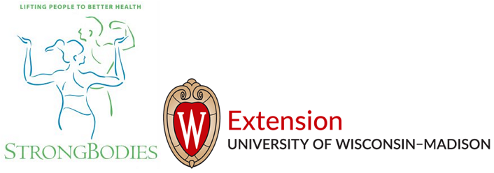 StrongBodies and UW Extension Madison logos